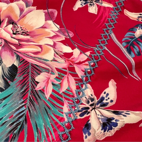 Sea Level Tropical Print Swim Bottoms Size 12 - Picture 2 of 5